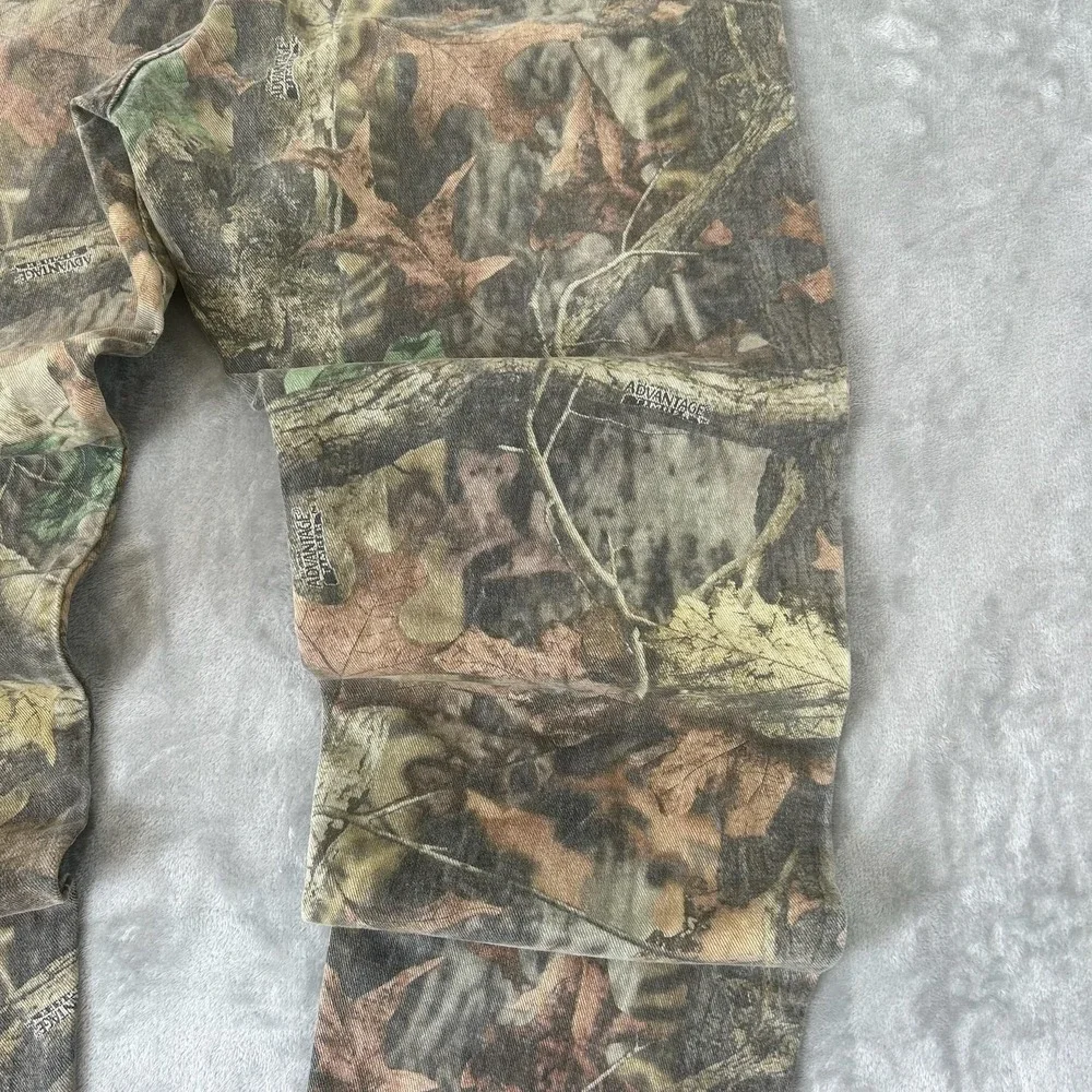Wrangler 97GR1M Jeans Mens 36x34 Brown Camo Straight Hunting Denim Pants Outdoor